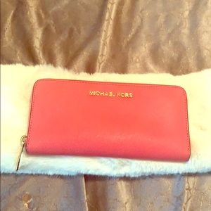 Regular size watermelon color wallet